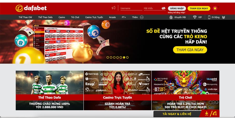 sảnh game dafabet
